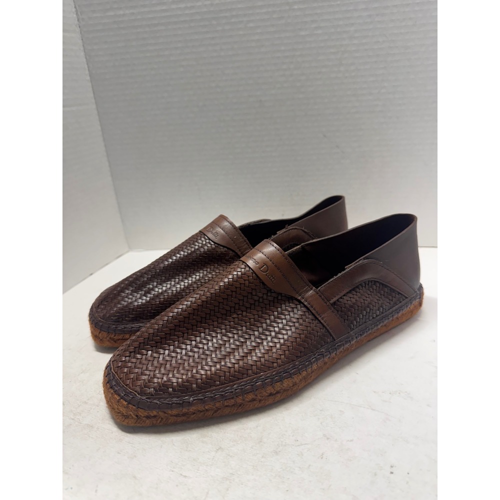 Massimo Dutti Limited Edition Brown Woven Leather Espadrilles Spain 43 10